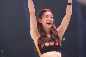 【RISE】戦うラウンドガール、プロデビュー戦で秒殺KO勝利　失神の衝撃結末に「この倒し方ヤバイ」