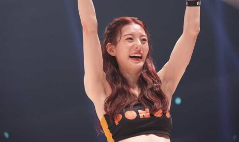 【RISE】戦うラウンドガール、プロデビュー戦で秒殺KO勝利　失神の衝撃結末に「この倒し方ヤバイ」
