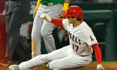 【MLB】大谷翔平、2年ぶり1試合2盗塁　4の0で3試合ぶり無安打、エ軍逃げ切り勝ち