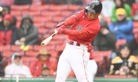 レッドソックス吉田正尚 初の“5番”起用で10試合連続安打、小雨の降り続く中、集中切らさず