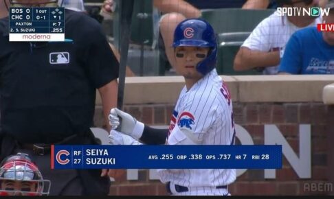 鈴木誠也は2試合ぶり安打、吉田正尚はマルチ安打記録が8試合でストップ　カブスはベリンジャーのグランドスラムなどで快勝