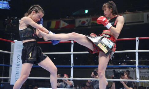 【K1】“戦う美容師”菅原美優、得意の前蹴りで試合をコントロールしギリシャ強豪を撃破