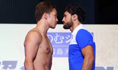 【超RIZIN.2】朝倉未来、わずか“5センチ”の至近距離フェイスオフ　「調子いいです、明日KOします」と新王者宣言