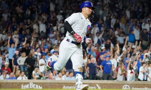 【MLB】鈴木誠也、13戦ぶり9号でマルチ安打　野手の103キロ“超遅球”を豪快一振り