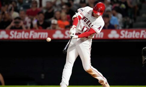 【MLB】大谷翔平、“球団史上最速”40号は緊急降板後の低弾道弾　シーズン58発ペースでキング独走