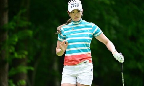 原英莉花、ツアー復帰初日は-1発進　「うわぁ…やっちまったぜ」から上がり2連続バーディー締め