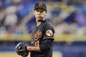 藤浪晋太郎が1回無失点で大勝のゲームを締める！初の完了にスタンド大歓声　前回登板の大乱調払拭　防御率7点台に