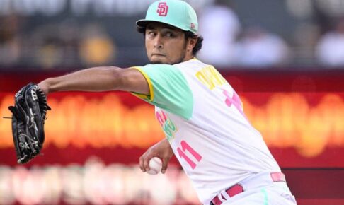 【MLB】ダルビッシュ、7回2失点も9勝目権利スルリ　元阪神スアレス痛恨、8回に逆転許す