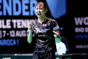 早田ひな 今季海外ツアー初優勝！スウェーデンのカットマンを打ち崩し撃破【卓球 WTTリオ】