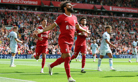 遠藤航が途中出場でデビュー！　3トップ揃い踏みのリバプールがボーンマスに逆転で今季初勝利！【プレミアリーグ】