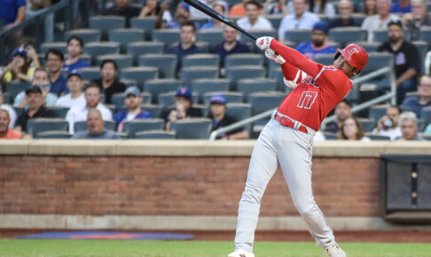 【MLB】大谷翔平、センター超えの176キロ豪快二塁打で好機演出　一度は帰塁も“爆走ホームイン”で足でも魅せる