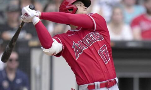 大谷翔平、弾丸ライナー1安打　好機にリーグ最多19個目申告敬遠　チームは得点機生かせず逆転負けで、借金6