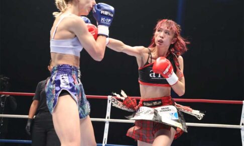【K-1】“戦う美容師”菅原美優、長身の選手に貫禄ファイトで4連勝　冷静な試合運びでインファイト制す