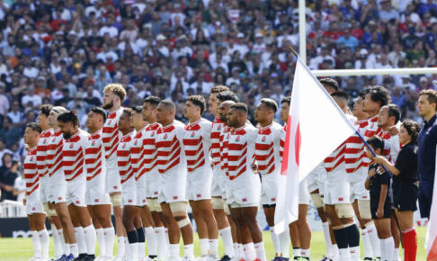 ラグビーW杯　日本が前半14点リードで後半へ　先制トライ許すもファカタバが2トライ、ナイカブラのトライで逆転　1次L初戦・チリ戦