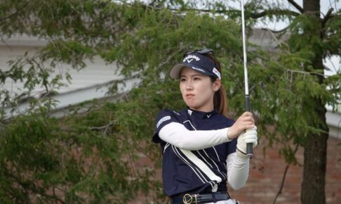 前週優勝の神谷そらは稲見萌寧、昨年の覇者、尾関彩美悠と　帰国参戦の西村優菜は馬場咲希、菅沼菜々と初日をティオフ