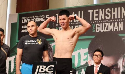 那須川天心、55.7kgで計量パス　仕上がった肉体美を披露、相手グスマン55.4kgで転向2戦目が成立