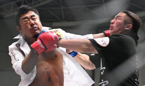 バン仲村が“所沢のタイソン”下した“花束ニキ”を圧巻KO勝ちで引退回避　強烈右ストレートでリングに沈める