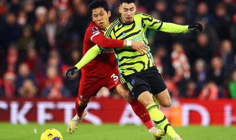 「加入以来最高の出来」遠藤航、アーセナル相手の圧巻パフォに英メディア激賞　奮闘ぶりを評価「実に上品なプレー」【プレミアリーグ】