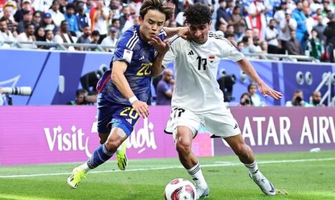 森保ジャパン、イラクとの大一番は1－2敗戦。痛恨の2失点...後半に猛攻、遠藤弾で一矢報いるも追いつけず【アジア杯】