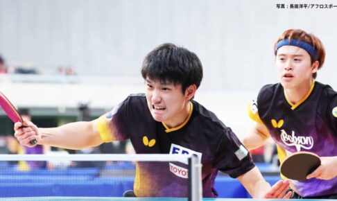 張本智和、男子ダブルス4強進出 あす6大会ぶりのシングルスVへ「2位以下は初戦敗退と同じ」【全日本卓球選手権】