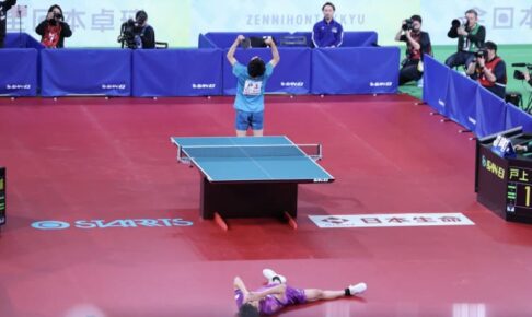 戸上隼輔、吉村真晴との1時間越えの死闘を制し3連覇に王手＜全日本卓球2024＞