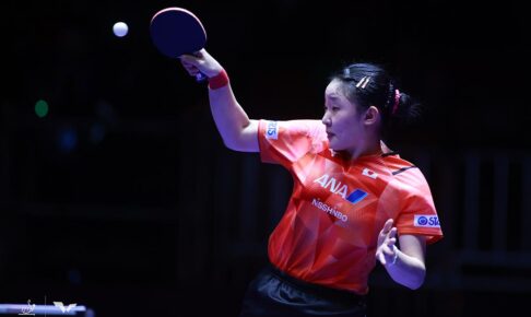 張本美和、第1ゲームはブルーナ・タカハシに苦戦するも逆転　早田ひなに続くストレート勝利を飾る【世界卓球】