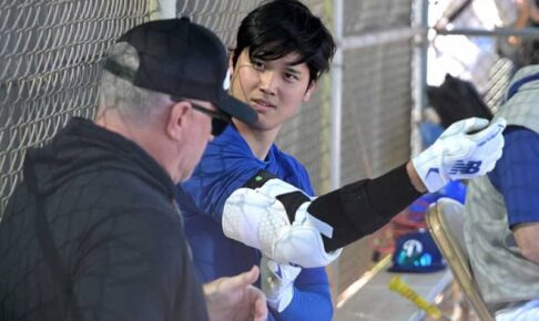 大谷翔平との再会に「涙出た」　背中ポンポンに笑顔…“名コンビ”に「2人の関係性好き」