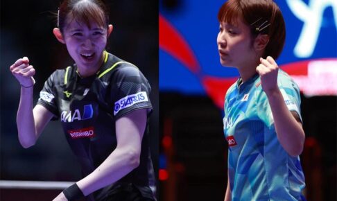 早田ひな、平野美宇との“みうひな対決”制するか　パリ五輪代表が激突、2022年にはダブルス結成で二冠獲得【WTTシンガポールスマッシュ】