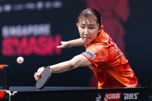早田ひな、2－0リードから相手にアクシデント　ルーマニア選手が腰の違和感訴え棄権、ストレート勝利で連勝【ITTFワールドカップ2024】