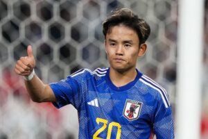 【サッカー日本代表】市場価格ランキング、久保建英が97億円で1位。冨安健洋、三笘薫が不在のなか、2位は意外にも…