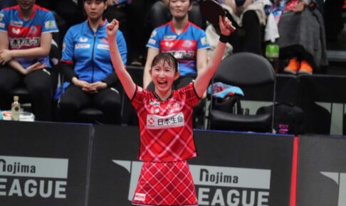 「ここがリベンジする場」早田ひな、平野美宇撃破で2年ぶりV導く　「日本生命にいて良かった」と笑顔で感謝【Tリーグ】