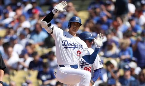 【MLB】「ショウヘーイ！」大谷翔平、“本拠地ファン大喜び”の今季最速186キロ二塁打で2得点を呼び込む