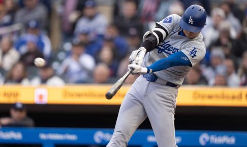 【MLB】大谷翔平、メジャートップ今季8本目の“183キロ”弾丸二塁打　現地実況「長打マシーンだ」