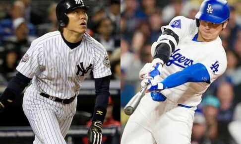 大谷翔平と松井秀喜の“決定的違い”　「53／85」…長距離砲で異なる分布図