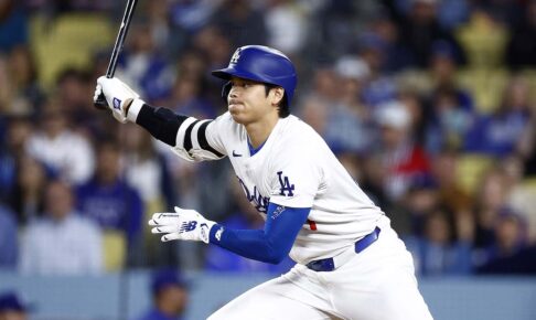 【MLB】大谷翔平、メジャー通算100盗塁に続き足で魅せる　中前打で出塁、タッチアップで二塁へ進み好機演出