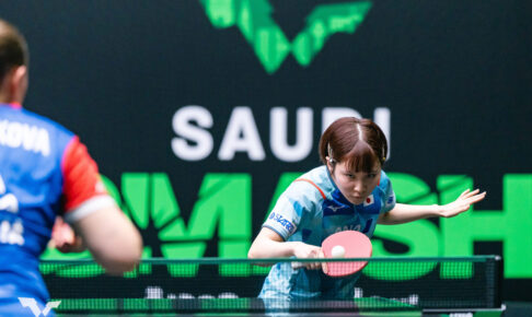 平野美宇、ストレート快勝で好スタート　スロバキア選手に中盤苦戦も最後は主導権握る【サウジスマッシュ】