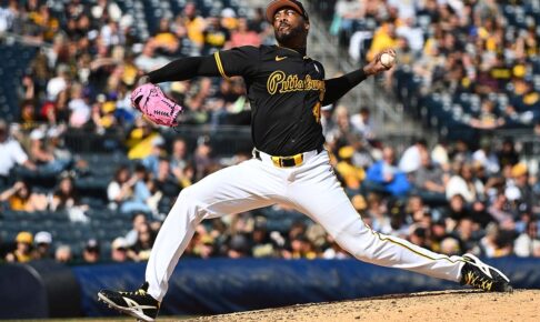 【MLB】人類最速左腕、36歳チャップマンがシンカーで「167キロ」計測　大谷翔平が思わず腰を引いた剛速球