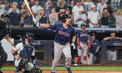 【MLB】「勝ってみんなで喜び合えた」吉田正尚、9回2死からの同点2ラン　宿敵ヤンキース戦を制し笑顔