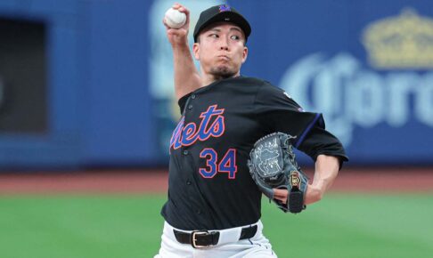 【MLB】右肩痛から復帰の千賀滉大、ブレーブスから9奪三振の快投　今季初勝利＆日米通算100勝も……左ふくらはぎを痛めて緊急降板