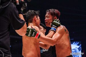 【超RIZIN.3】「皇治選手、めちゃくちゃカッコよかった」犬猿の対決は芦澤竜誠に軍配　魂の殴り合いでリベンジV
