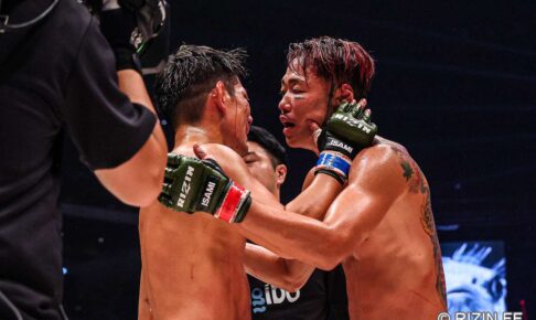 【超RIZIN.3】「皇治選手、めちゃくちゃカッコよかった」犬猿の対決は芦澤竜誠に軍配 魂の殴り合いでリベンジV 【超RIZIN.3】「皇治選手、めちゃくちゃカッコよかった」犬猿の対決は芦澤竜誠に軍配 魂の殴り合いでリベンジV