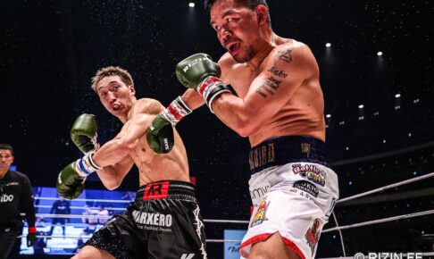 【超RIZIN.3】マニー・パッキャオを安保瑠輝也が追い詰めアリーナ大熱狂　王者がよろめく場面も……「ボクシングやればいいのに！」