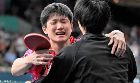 卓球日本男子が台湾下し準決勝進出、メダルに王手！張本智和、エース林昀儒との激闘に敗れるも第4試合で奮闘【パリ五輪】