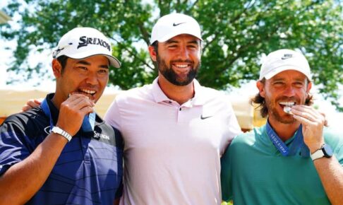 松山英樹「五輪は4年後で“引退”」 銅メダル持参でツアー復帰