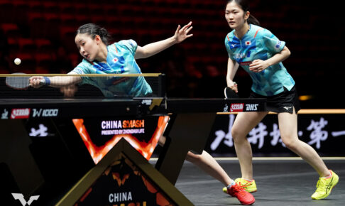 張本美和、木原美悠ペアが“中国の壁”を崩せず敗退　陳幸同、銭天一ペアにストレートで敗れベスト8進出を逃す【チャイナスマッシュ2024】