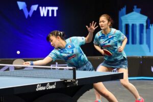 張本美和、木原美悠ペアがシンガポールペアに会心勝利　3－1で下しベスト4進出、金メダル争いにも期待【アジア選手権】