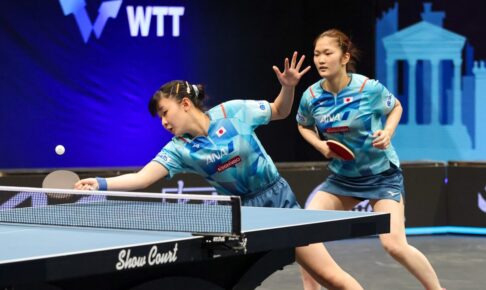 張本美和、木原美悠ペアがシンガポールペアに会心勝利　3－1で下しベスト4進出、金メダル争いにも期待【アジア選手権】