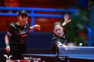 張本美和が三冠獲得に前進　木原美悠とのダブルスでインドペアを下し決勝進出　大藤沙月、横井咲桜ペアとの同士討ちが実現【アジア選手権】