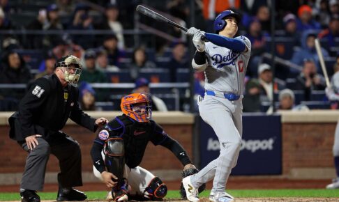 【MLB】大谷翔平、7試合ぶり“187キロ”ダメ押しPS2号アーチ　米記者困惑「得点圏だけまた打った」