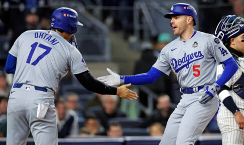 【MLB】首位打者君臨のド軍フリーマンが「オオタニと互角の争いを繰り広げる」　強打者ランクで大谷翔平に次ぐ高評価